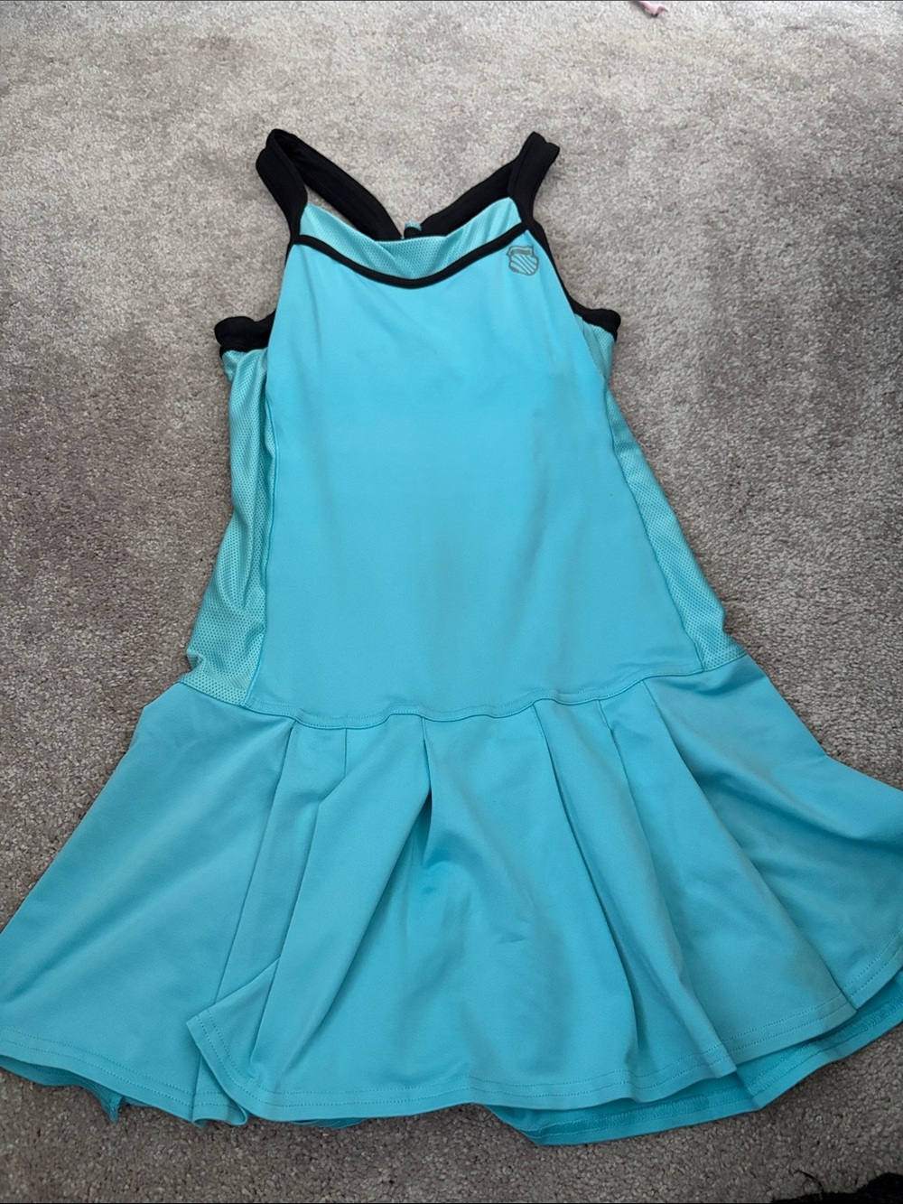 K SWISS Aqua Athletic Dress with Black Trim